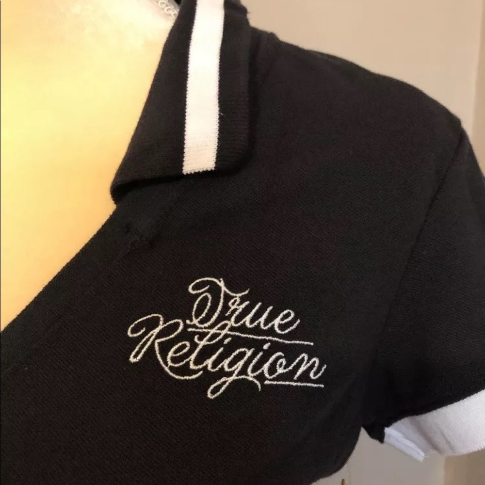 True Religion Embroidered DP V Neck Dress - Picture 2 of 8